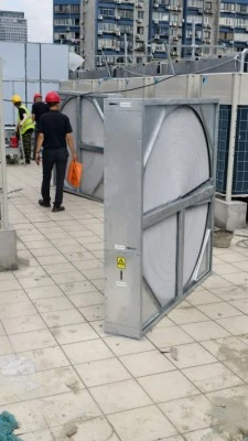 De on-installatiewerkzaamheden van de roterende wielapparatuur met warmteteru...