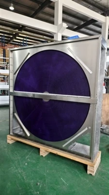Aangepaste roestvrijstalen warmteterugwinningsrotor met succes geleverd om gr...